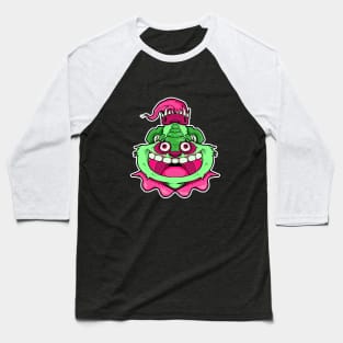 Panda Snake (Upside-Down Face) Baseball T-Shirt